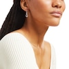 Thumbnail Image 2 of 5/8 CT. T.W. Certified Lab-Grown Diamond Graduated Infinity Loop Drop Earrings in 14K White Gold (F/SI2)