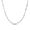 Thumbnail Image 1 of Men's 4 CT. T.W. Diamond Double Row Tennis Necklace in 10K White Gold - 24"