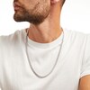 Thumbnail Image 2 of Men's 4 CT. T.W. Diamond Double Row Tennis Necklace in 10K White Gold - 24"