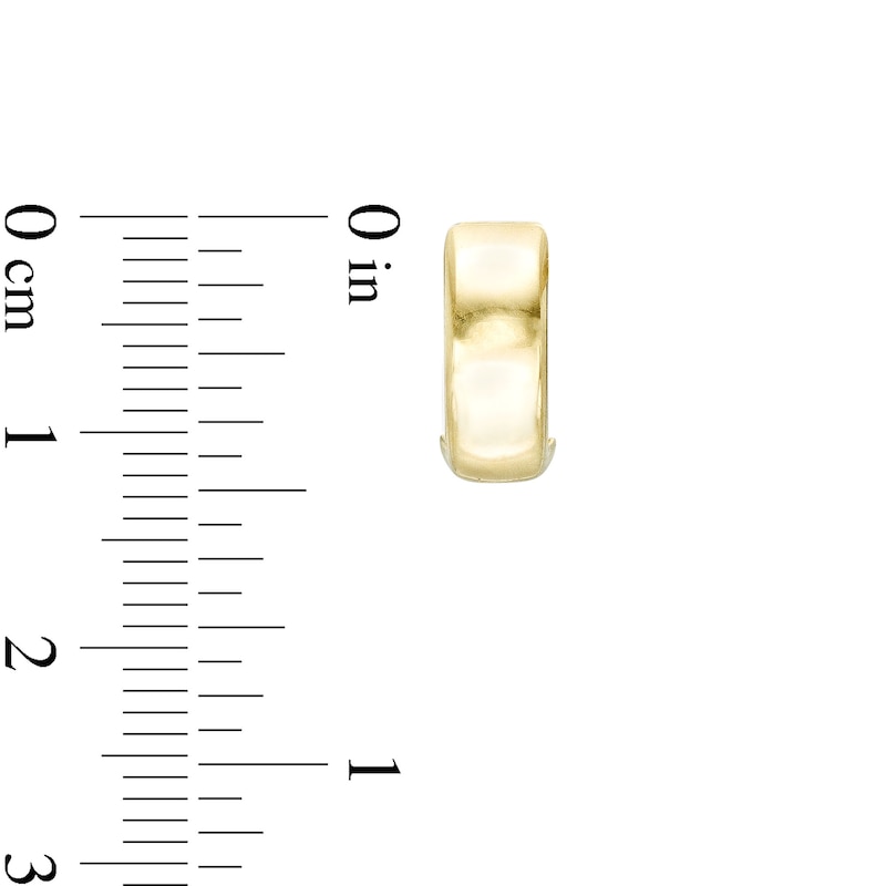 Main Image 3 of Men's 13.0mm Huggie Hoop Earrings in 10K Gold