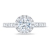 Thumbnail Image 3 of Royal Asscher® 1-1/4 CT. T.W. Diamond Frame Engagement Ring in 14K White Gold