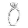 Thumbnail Image 1 of Royal Asscher® 1-1/3 CT. T.W. Oval Diamond Engagement Ring in 14K White Gold