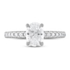 Thumbnail Image 2 of Royal Asscher® 1-1/3 CT. T.W. Oval Diamond Engagement Ring in 14K White Gold
