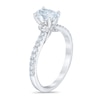 Thumbnail Image 2 of Royal Asscher® 1 CT. T.W. Oval Diamond Engagement Ring in 14K White Gold