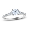Thumbnail Image 1 of Royal Asscher® 1 CT. T.W. Diamond Tri-Sides Engagement Ring in 14K White Gold