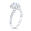 Thumbnail Image 2 of Royal Asscher® 1-1/2 CT. T.W. Oval Diamond Frame Engagement Ring in 14K White Gold