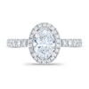 Thumbnail Image 2 of Royal Asscher® 1-1/2 CT. T.W. Oval Diamond Frame Engagement Ring in 14K White Gold