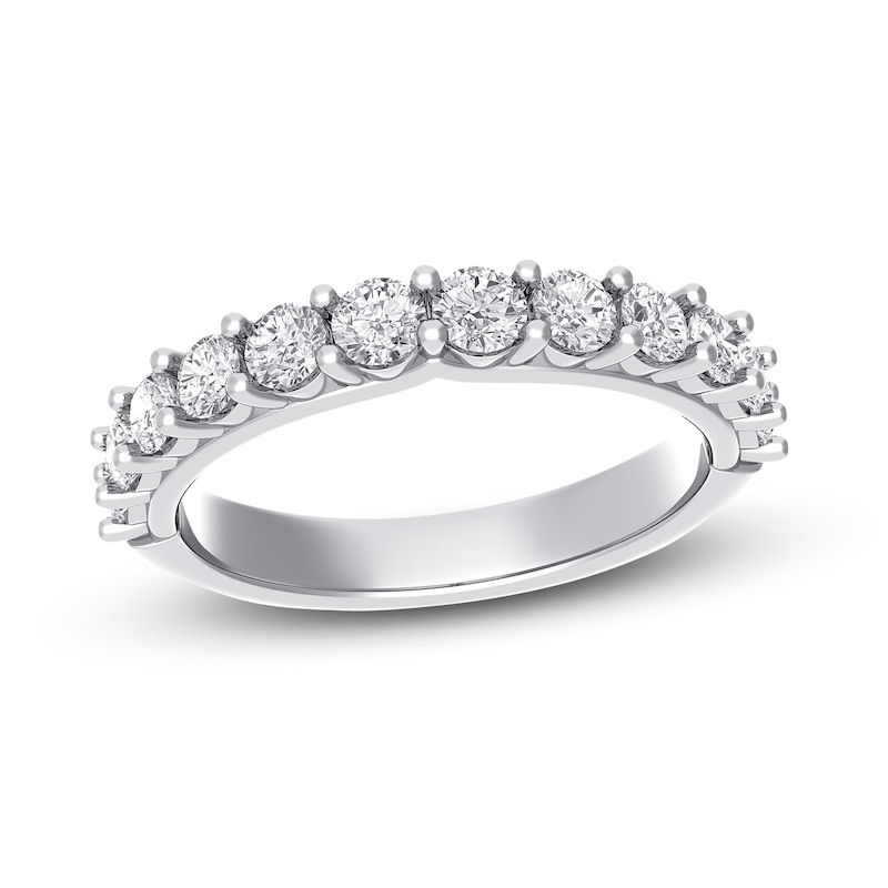 Main Image 1 of Royal Asscher® 1 CT. T.W. Diamond Anniversary Band in 14K White Gold