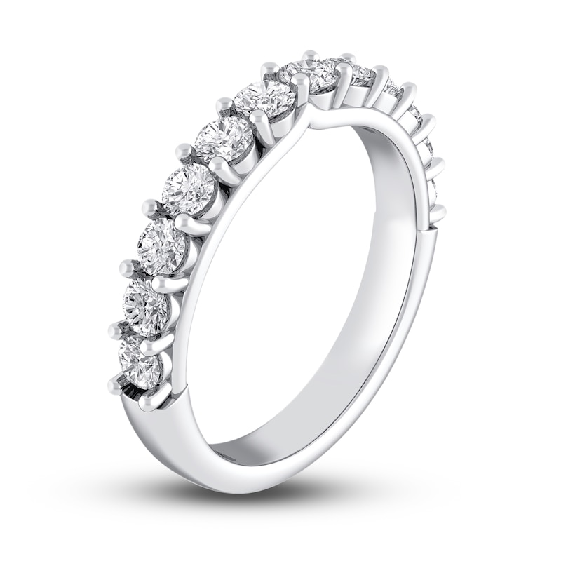Main Image 2 of Royal Asscher® 1 CT. T.W. Diamond Anniversary Band in 14K White Gold