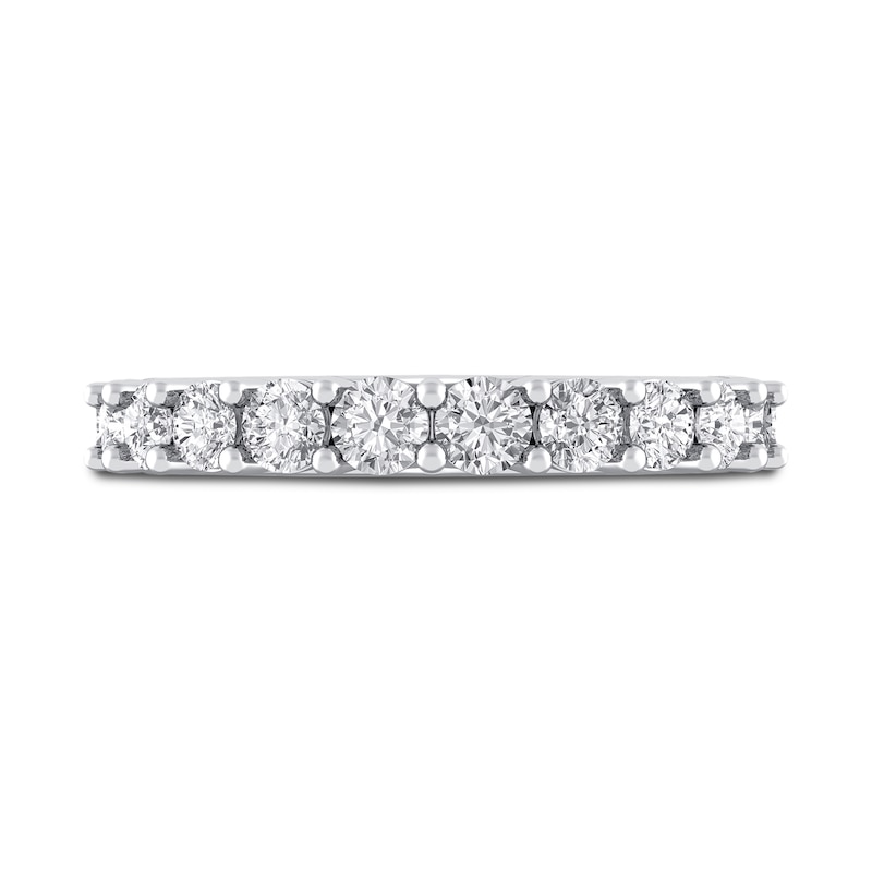 Main Image 3 of Royal Asscher® 1 CT. T.W. Diamond Anniversary Band in 14K White Gold