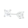Thumbnail Image 1 of 3/4 CT. T.W. Certified Princess-Cut Lab-Grown Diamond Solitaire Stud Earrings in 14K White Gold (F/SI2)