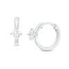 Thumbnail Image 1 of 1/2 CT. T.W. Certified Lab-Grown Diamond Solitaire Hoop Earrings in 14K White Gold (F/SI2)