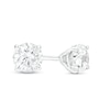 Thumbnail Image 1 of 3/4 CT. T.W. Certified Lab-Grown Diamond Solitaire Stud Earrings in 14K White Gold (F/SI2)