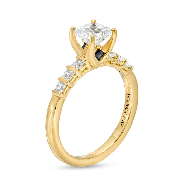 Main Image 3 of Vera Wang Love Collection 1 CT. T.W. Princess-Cut Diamond Engagement Ring in 14K Gold