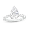 Thumbnail Image 1 of 3-1/2 CT. T.W. Certified Pear-Shaped Lab-Grown Diamond Engagement Ring in 14K White Gold (F/VS2)
