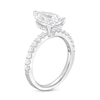 Thumbnail Image 3 of 3-1/2 CT. T.W. Certified Pear-Shaped Lab-Grown Diamond Engagement Ring in 14K White Gold (F/VS2)