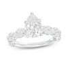 Thumbnail Image 1 of 2 CT. T.W. Certified Pear-Shaped Lab-Grown Diamond Twist Shank Engagement Ring in 14K White Gold (F/VS2)