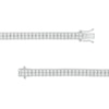 Thumbnail Image 2 of Men's 2-1/4 CT. T.W. Diamond Double Row Tennis Bracelet in 10K White Gold - 8.5"