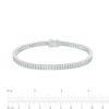 Thumbnail Image 3 of Men's 2-1/4 CT. T.W. Diamond Double Row Tennis Bracelet in 10K White Gold - 8.5"