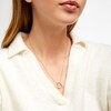 Thumbnail Image 2 of 1/8 CT. T.W. Diamond Tilted Heart Necklace in Sterling Silver with 18K Rose Gold Plate
