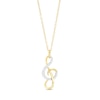 Thumbnail Image 1 of 1/10 CT. T.W. Diamond Treble Clef Pendant in Sterling Silver with 18K Gold Plate