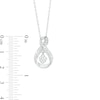 Thumbnail Image 3 of Diamond Accent Infinity Heart Pendant in Sterling Silver