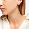 Thumbnail Image 2 of 1/10 CT. T.W. Diamond Double Interlocking Circles Stud Earrings in 10K Gold