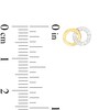 Thumbnail Image 3 of 1/10 CT. T.W. Diamond Double Interlocking Circles Stud Earrings in 10K Gold