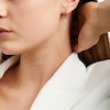 Thumbnail Image 2 of 1/4 CT. T.W. Diamond Oval Link Drop Earrings in 10K Gold