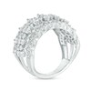 Thumbnail Image 3 of 2 CT. T.W. Certified Lab-Grown Diamond Scallop Edge Multi-Row Ring in 14K White Gold (F/SI2)