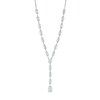 Thumbnail Image 1 of 2-1/2 CT. T.W.  Baguette and Round Lab-Grown Diamond "Y" Necklace in 14K White Gold (F/SI2)
