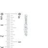 Thumbnail Image 3 of 1 CT. T.W. Certified Lab-Grown Diamond Three Stone U-Hoop Earrings in 14K White Gold (F/SI2)