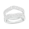 Thumbnail Image 1 of 1-1/2 CT. T.W. Certified Lab-Grown Diamond Contour Double Row Solitaire Enhancer in 14K White Gold (F/VS2)