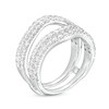 Thumbnail Image 2 of 1-1/2 CT. T.W. Certified Lab-Grown Diamond Contour Double Row Solitaire Enhancer in 14K White Gold (F/VS2)