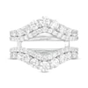 Thumbnail Image 3 of 2 CT. CT. T.W. Certified Lab-Grown Diamond Contour Double Row Solitaire Enhancer in 14K White Gold (F/VS2)