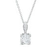 Thumbnail Image 1 of 5/8 CT. T.W. Certified Diamond Solitaire Pendant in 14K White Gold (I/I2)