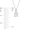 Thumbnail Image 3 of 5/8 CT. T.W. Certified Diamond Solitaire Pendant in 14K White Gold (I/I2)
