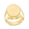 Thumbnail Image 1 of Men's Oval Signet Ring in 10K Gold