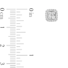 Thumbnail Image 2 of Enchanted Disney Cinderella 1/2 CT. T.W. Quad Princess-Cut Diamond Frame Stud Earrings in Sterling Silver