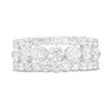 Thumbnail Image 4 of 2-1/2 CT. T.W. Certified Lab-Grown Diamond Triple Row Anniversary Band in 14K White Gold (F/VS2)