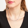 Thumbnail Image 2 of 4.3mm Diamond-Cut Curb Chain Necklace in Solid Sterling Silver  - 18"