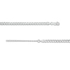 Thumbnail Image 3 of 4.3mm Diamond-Cut Curb Chain Necklace in Solid Sterling Silver  - 18"