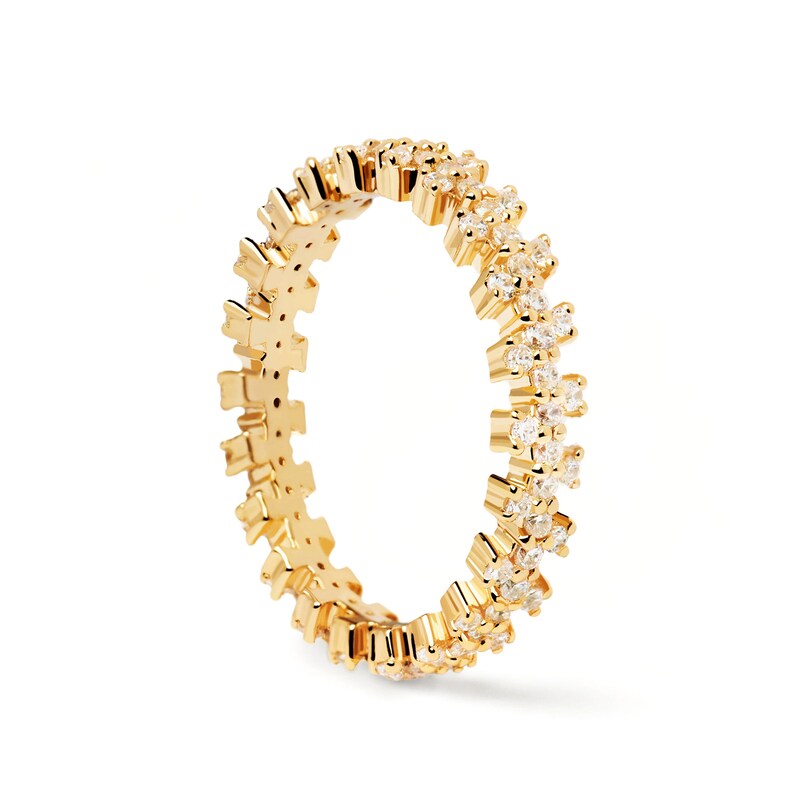 Main Image 6 of 5/8 CT. T.W. Lab-Grown Diamond Scatter Eternity Band in 14K Gold - Size 6.75