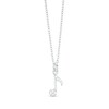 Thumbnail Image 1 of 1/15 CT. T.W. Diamond Music Eighth Note Pendant in Sterling Silver