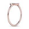Thumbnail Image 2 of 1/10 CT. T.W. Diamond Heart Outline Ring in Sterling Silver with 18K Rose Gold Plate