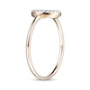 Thumbnail Image 2 of 1/10 CT. T.W. Diamond Circle Outline Ring in Sterling Silver with 18K Gold Plate