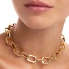 Thumbnail Image 2 of PDPAOLA™ at Zales 14.5mm Paper Clip Link Chain Necklace in Brass with 18K Gold Plate – 20.67"