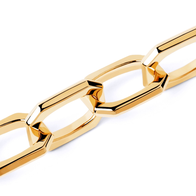 Main Image 3 of PDPAOLA™ at Zales 14.5mm Paper Clip Link Chain Necklace in Brass with 18K Gold Plate – 20.67"