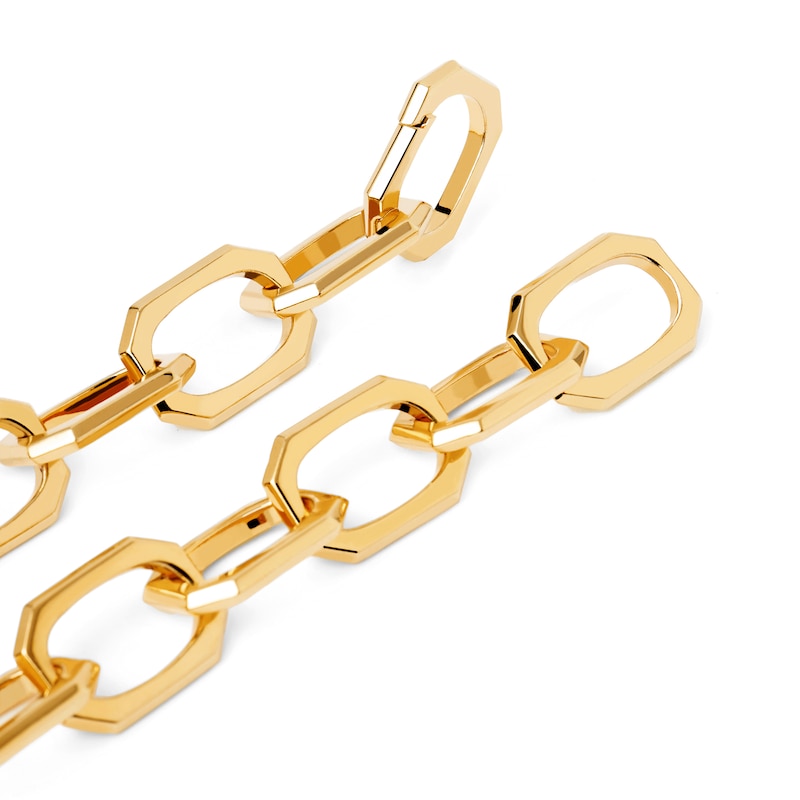 Main Image 6 of PDPAOLA™ at Zales 14.5mm Paper Clip Link Chain Necklace in Brass with 18K Gold Plate – 20.67"