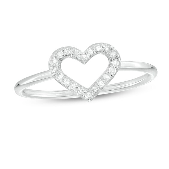 Sterling Silver Leaf Outline Ring - Dainty Cutout Design, Sizes 6-9, Gift Box Included